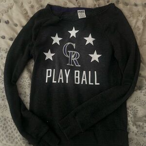 Pink VS Rockies crew neck. Super light weight!